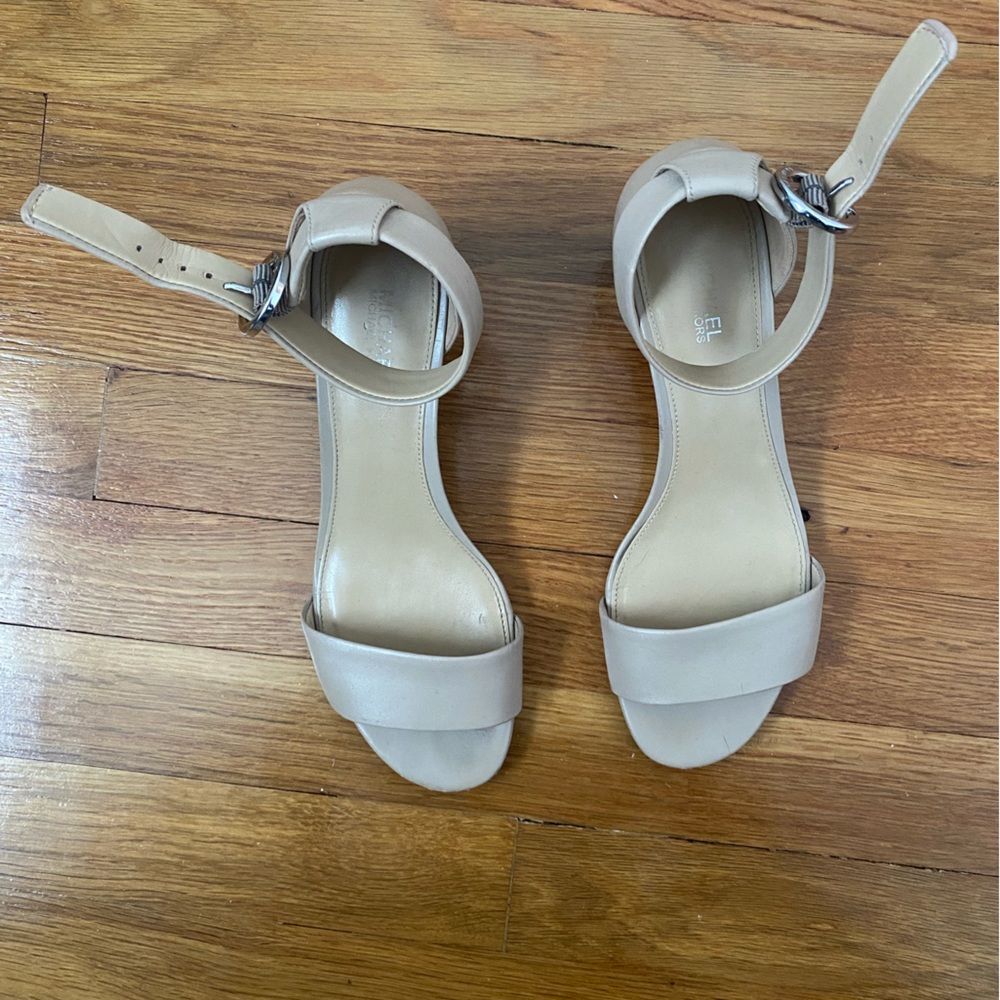 Michael Kors Stacked Block Heel Sandal Gem